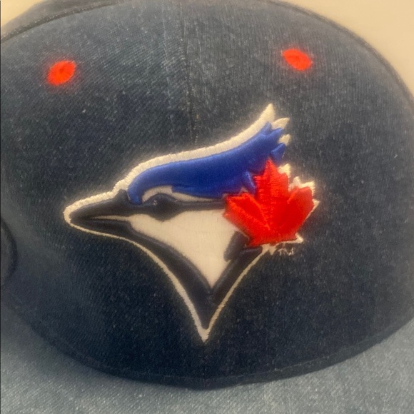 Toronto Blue Jays Denim Adjustable Snapback Baseball Hat Cap Presented by Honda - Picture 9 of 9